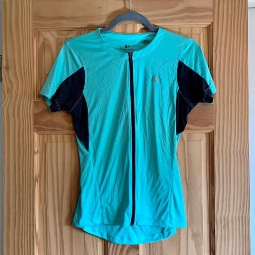 Pearl Izumi Mint Green Zip-Up‎ Cycling Jersey Medium